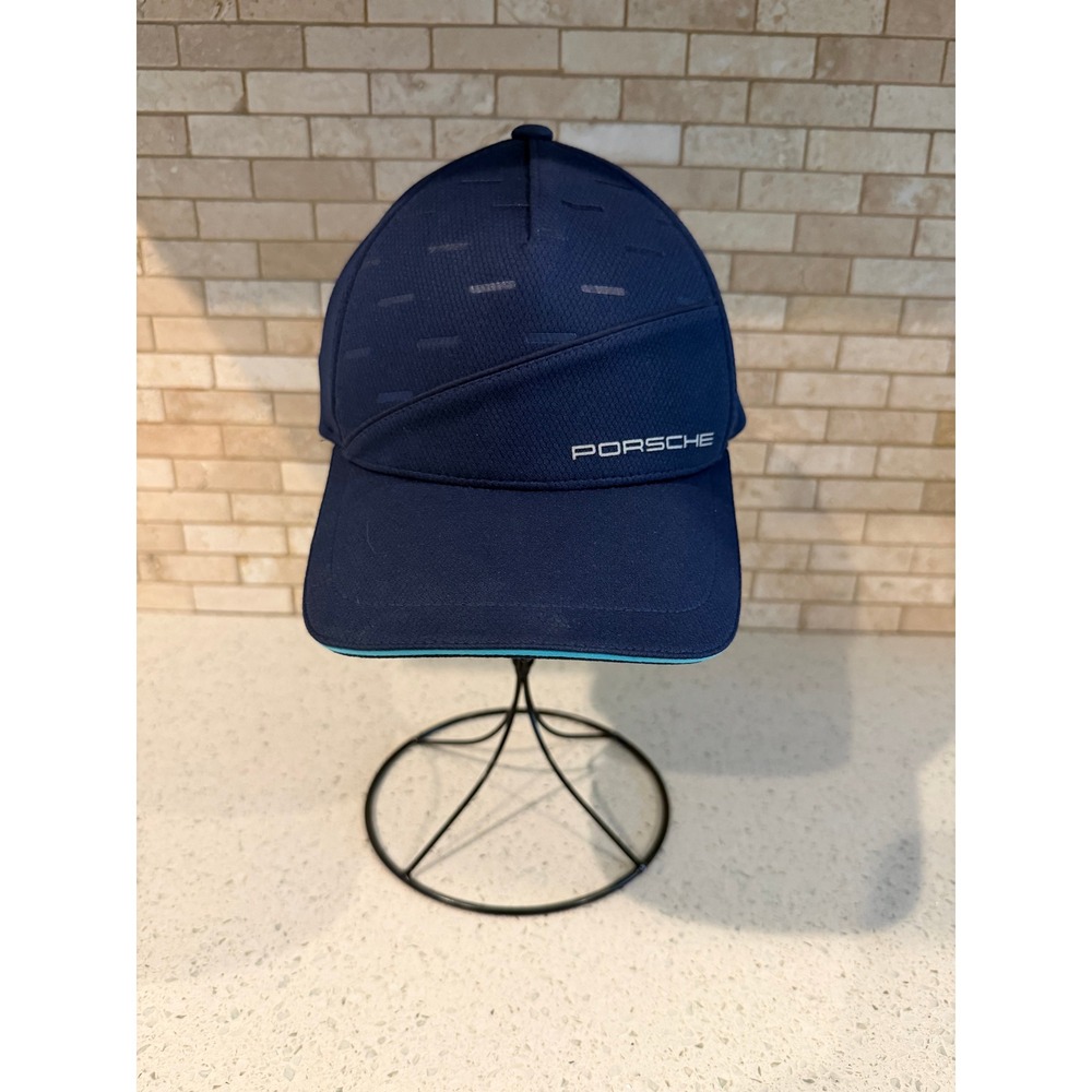 Porsche Design Sport Cap Dark Blue Turquoise Trim Adjustable